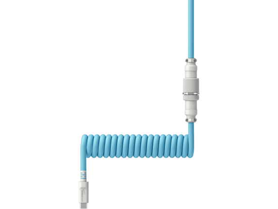 HyperX Gaming USB-C to USB Coiled Cable (Light Blue)