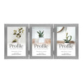Profile - Eternal 4x6" Vertical Triple Photo Frame - Silver