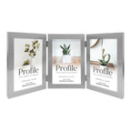 Profile - Eternal 4x6" Vertical Triple Photo Frame - Silver