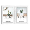 Profile - Eternal 4x6" Vertical Double Photo Frame - White