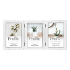 Profile - Eternal 4x6" Vertical Triple Photo Frame - White