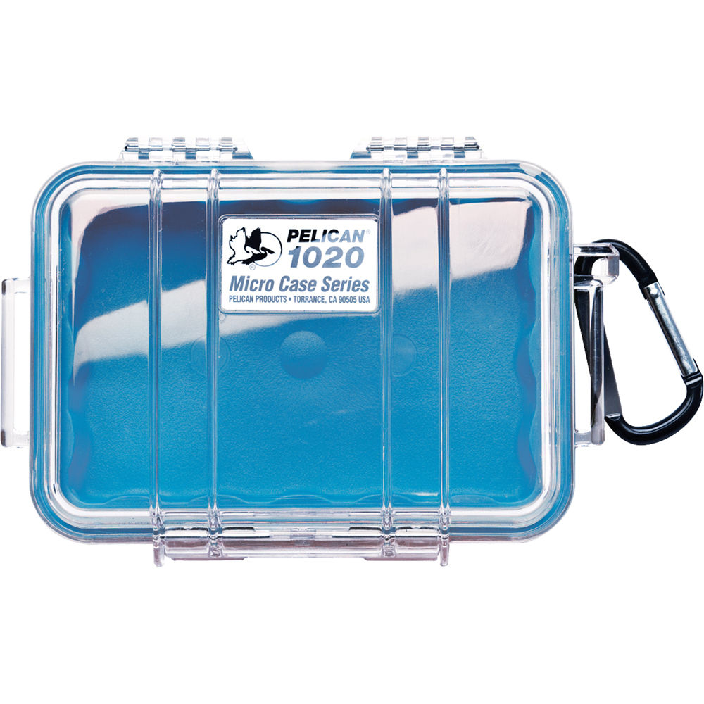 Pelican 1020 Micro Case - Clear with Blue Liner
