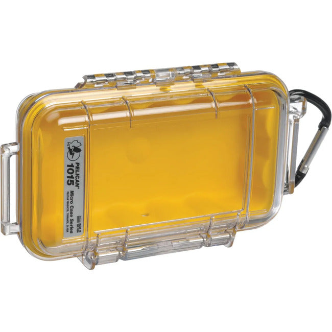 Pelican 1015 Micro Case - Clear Yellow with Yellow Liner