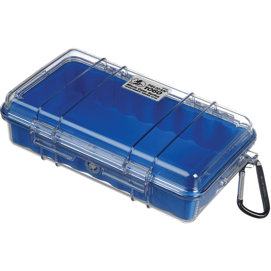 Pelican 1060 Micro Case - Clear with Blue Liner