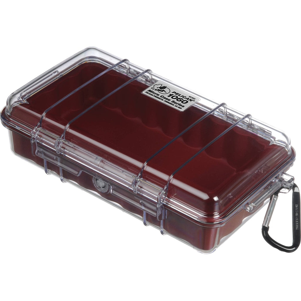 Pelican 1060 Micro Case - Clear with Red Liner
