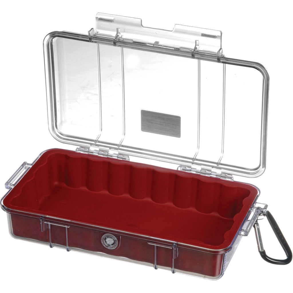 Pelican 1060 Micro Case - Clear with Red Liner
