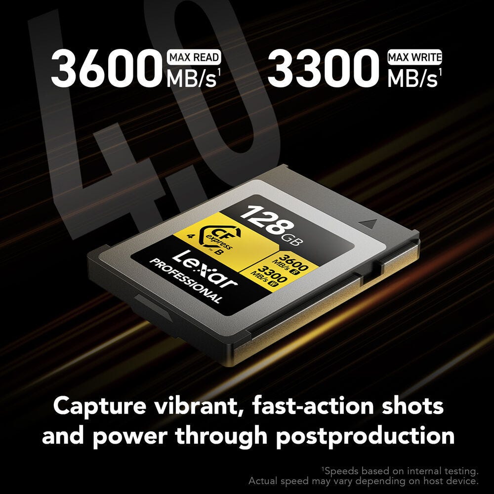 Lexar Professional Gold Series CFexpress 4.0 Type B Card - 128GB