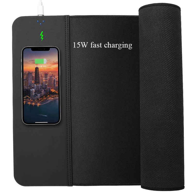 Keimi 15W Wireless Charging Extended Mouse Pad 