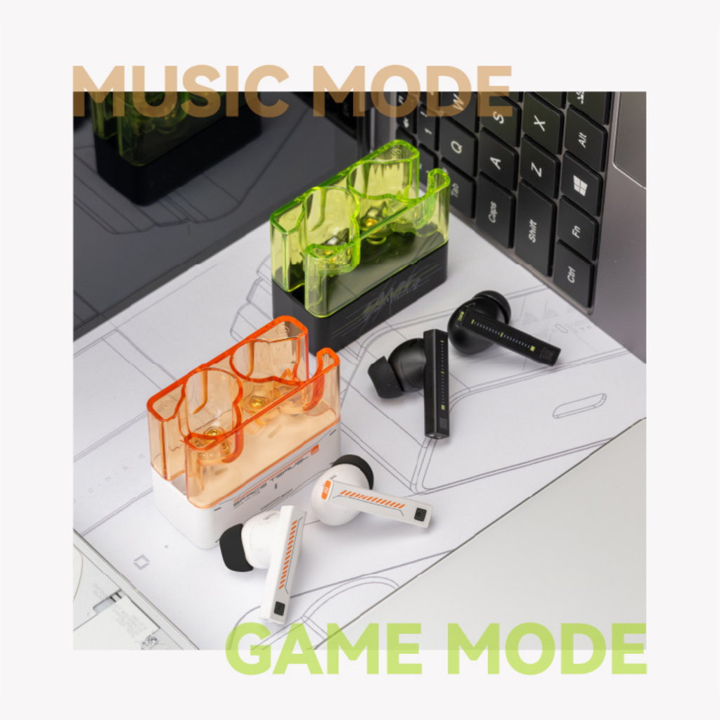 MOONDROP Space Travel 2 TWS Noise-Canceling Gaming Wireless Earphone (Orange)