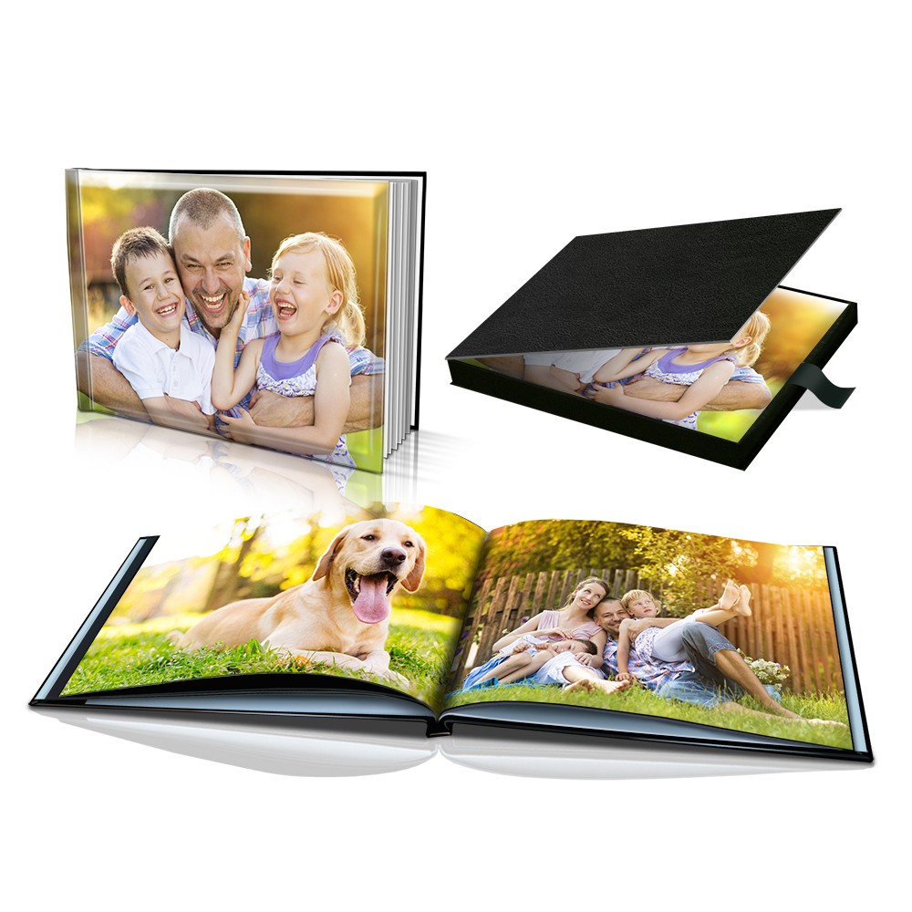 12x16" Padded Leather Book in Presentation Box