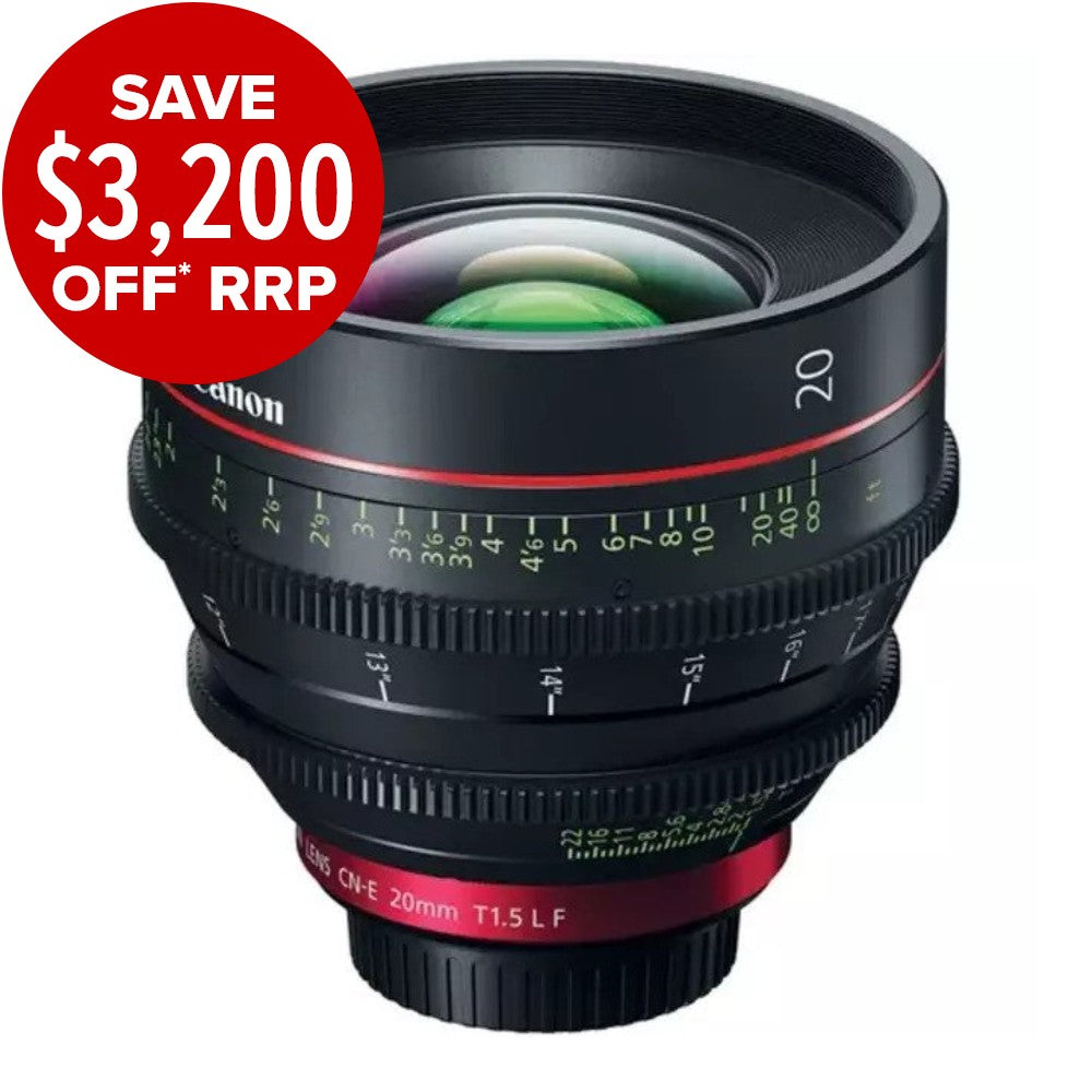 Canon CN-E 20mm T1.5 L F Cinema Lens (EF Mount)