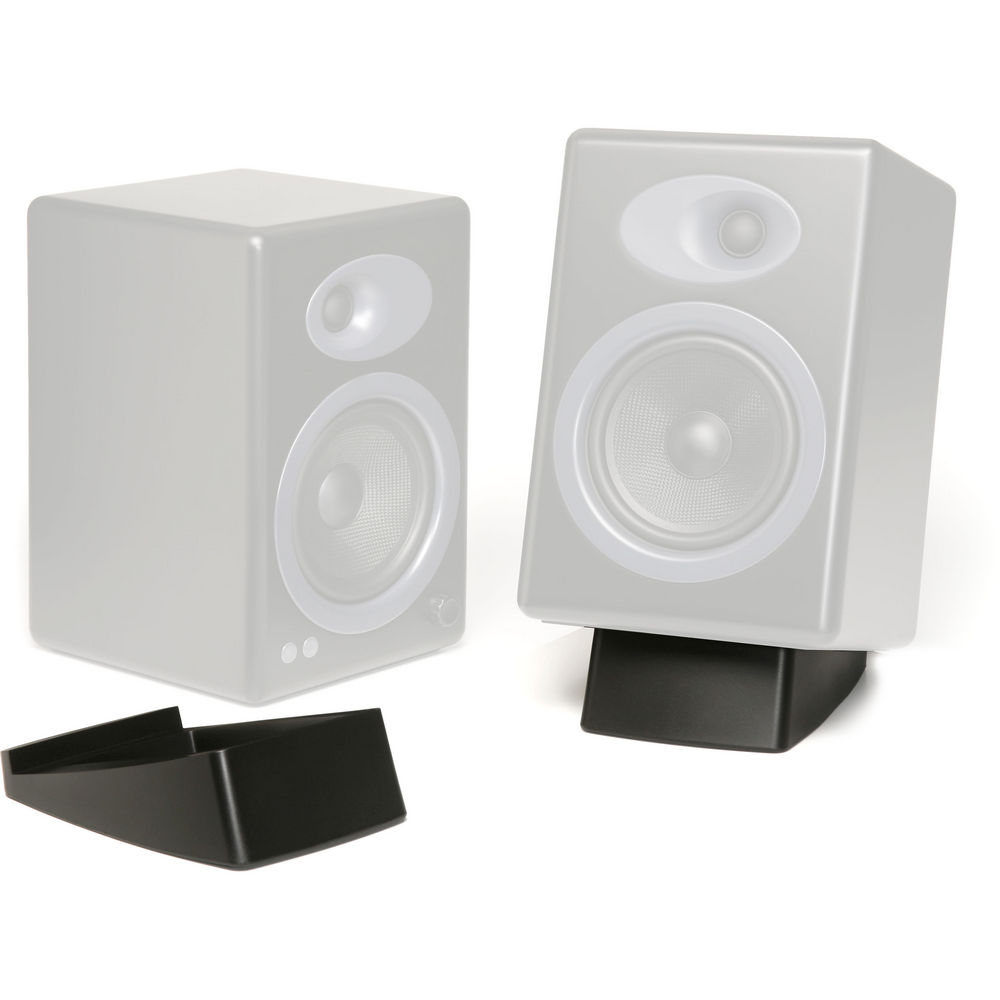 Audioengine A5+ Wireless Bookshelf Speakers with DS2 Speaker Stands (Bamboo)