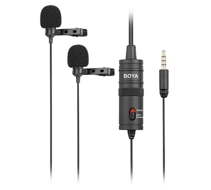 BOYA BY-M1DM Dual Mic. Lavalier Microphone for Smartphones & DSLR
