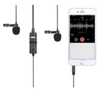 BOYA BY-M1DM Dual Mic. Lavalier Microphone for Smartphones & DSLR