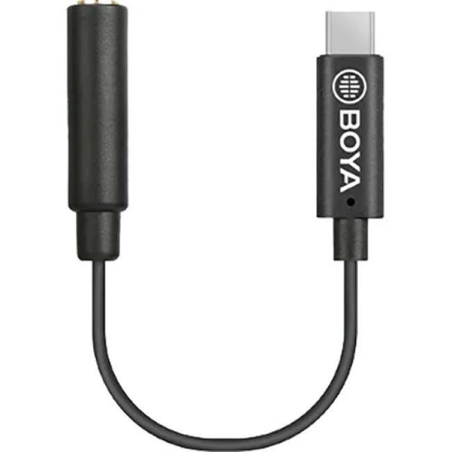 BOYA BY-K4 3.5mm Female TRRS to Male Type C Adapter Cable 6cm Length