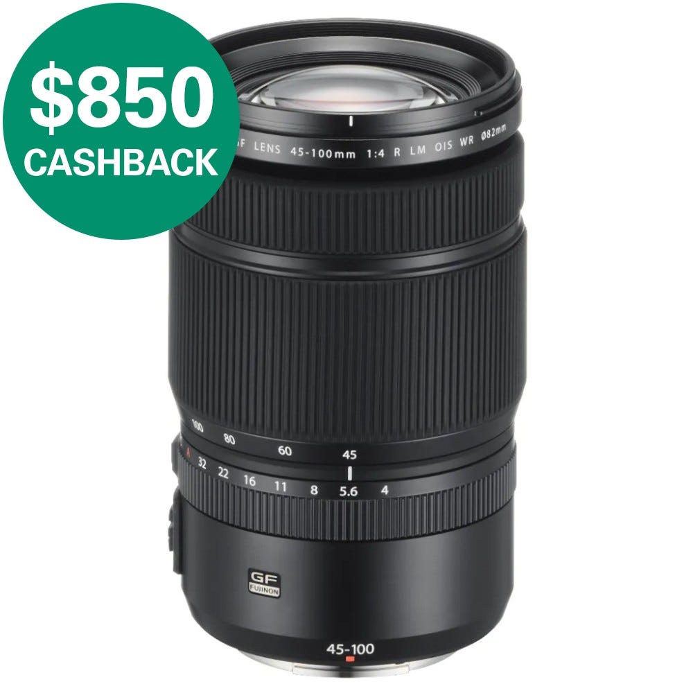 FUJIFILM GF 45-100mm f/4 R LM OIS WR Lens