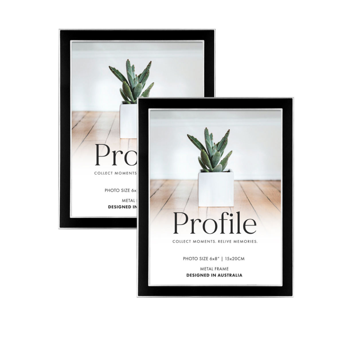 Eternal Black 6x8 Photo Frame 2 Pack Bundle