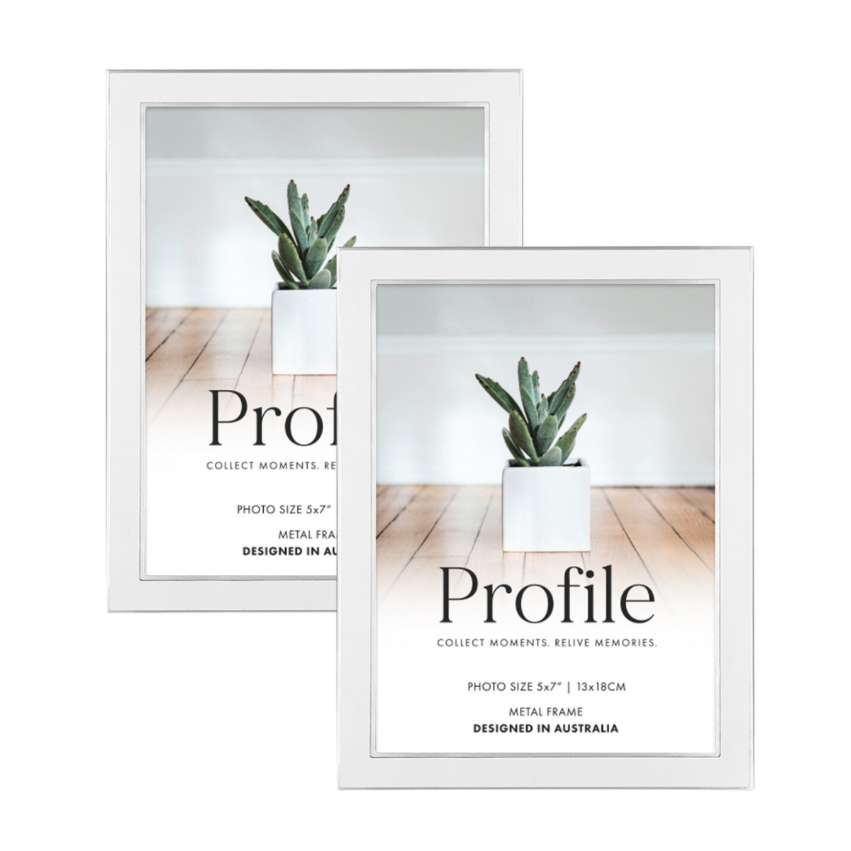 Eternal White 5x7 Photo Frame 2 Pack Bundle