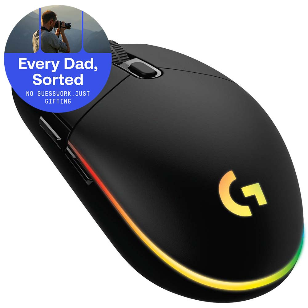 Logitech G203 LIGHTSYNC Gaming Mouse (Black)