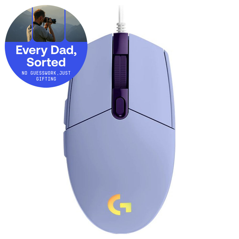 Logitech G203 LIGHTSYNC Gaming Mouse (Lilac)