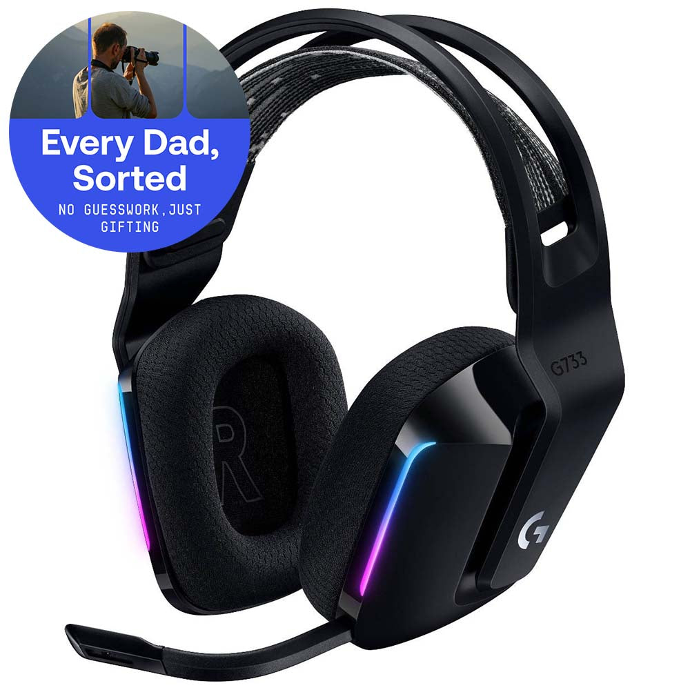 Logitech G733 Lightspeed Wireless RGB Gaming Headset (Black)