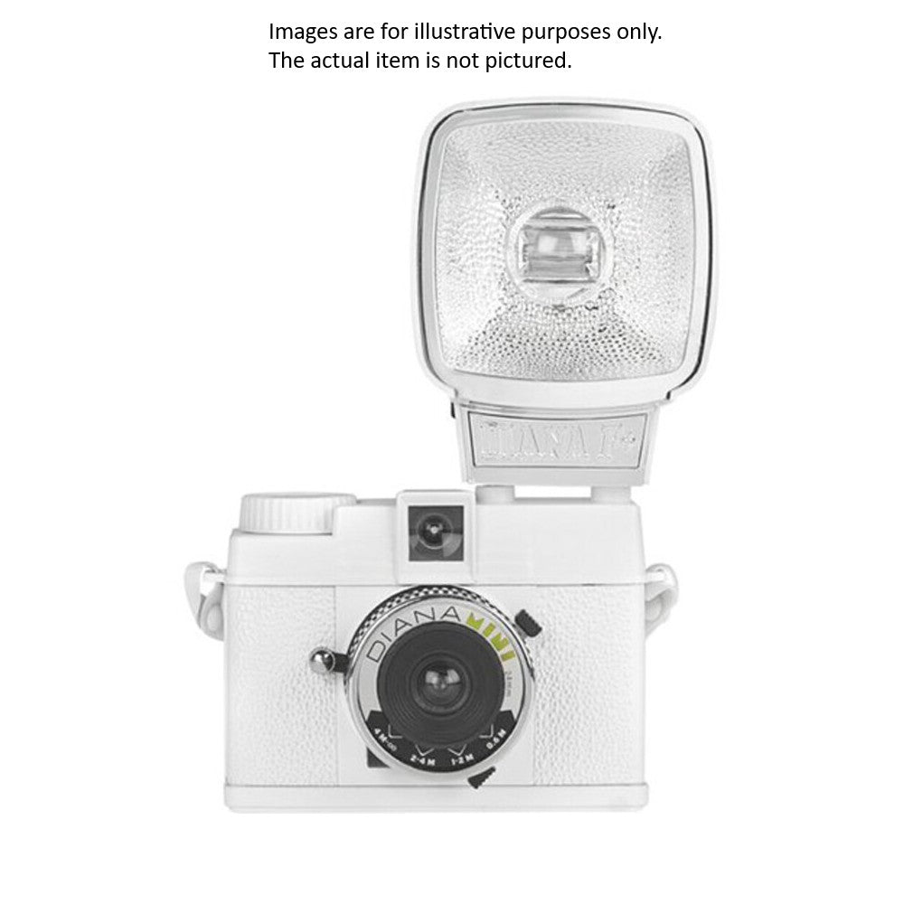 Used Lomography Diana Mini 35mm Camera w/ Flash - White (Mint Condition)