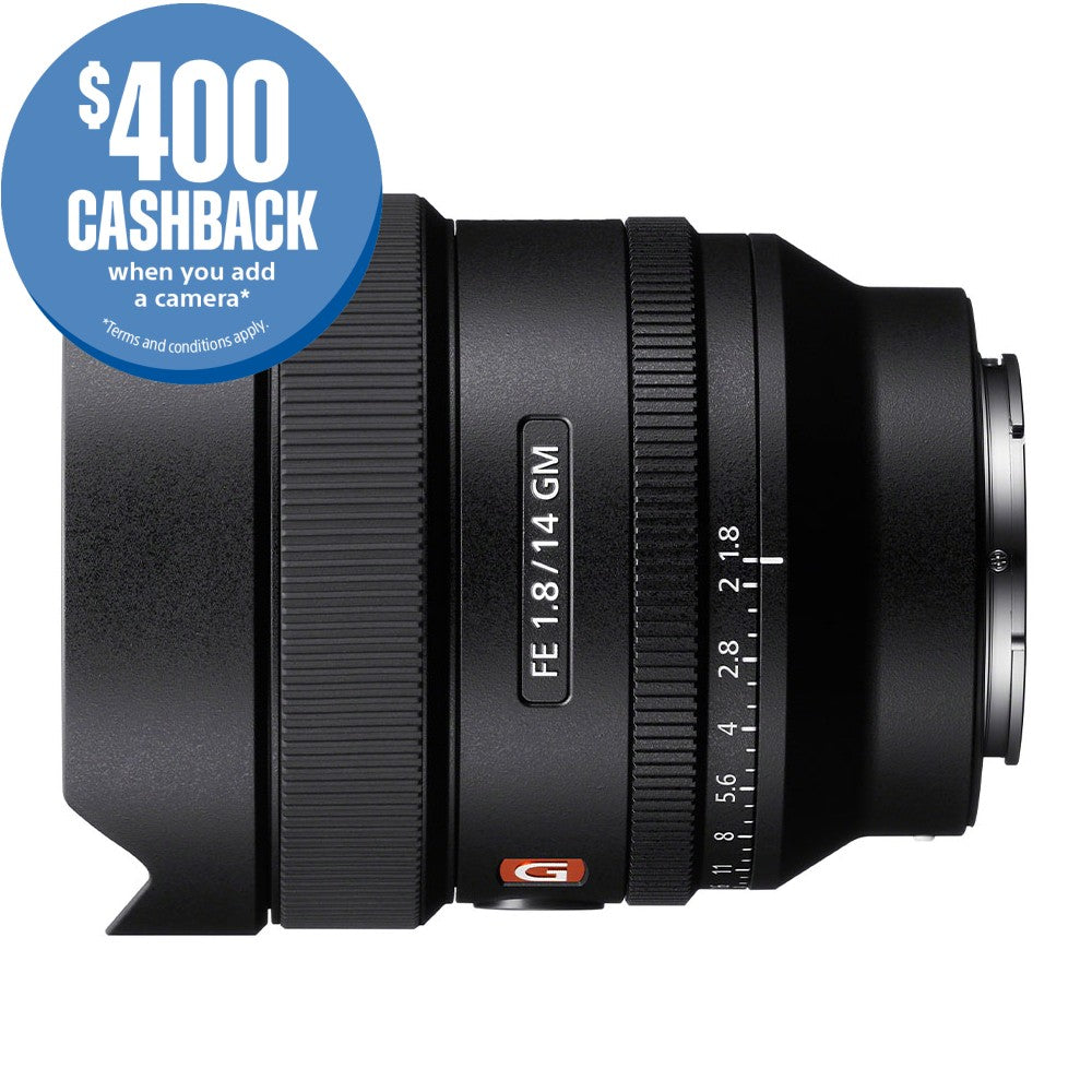 Sony FE 14mm f/1.8 GM Lens