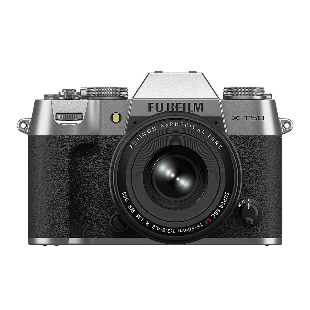 FUJIFILM X-T50 Camera w/ XF 16-50mm Lens (Silver)