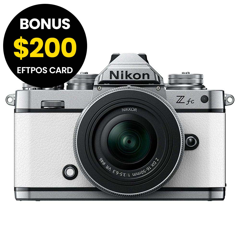 Nikon Z fc Body White with Nikkor Z DX 16-50mm VR Lens SL