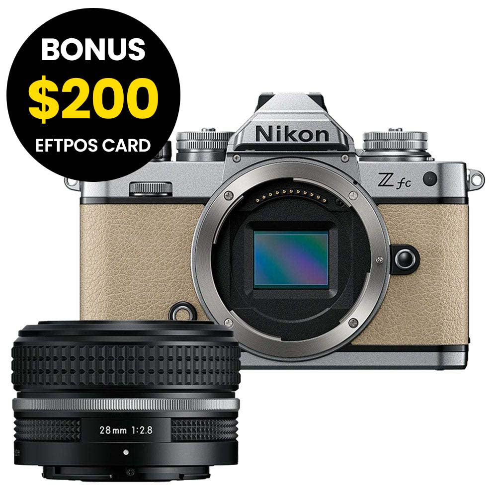 Nikon Z fc Body Sand Beige with Nikkor Z 28mm f/2.8 (SE)
