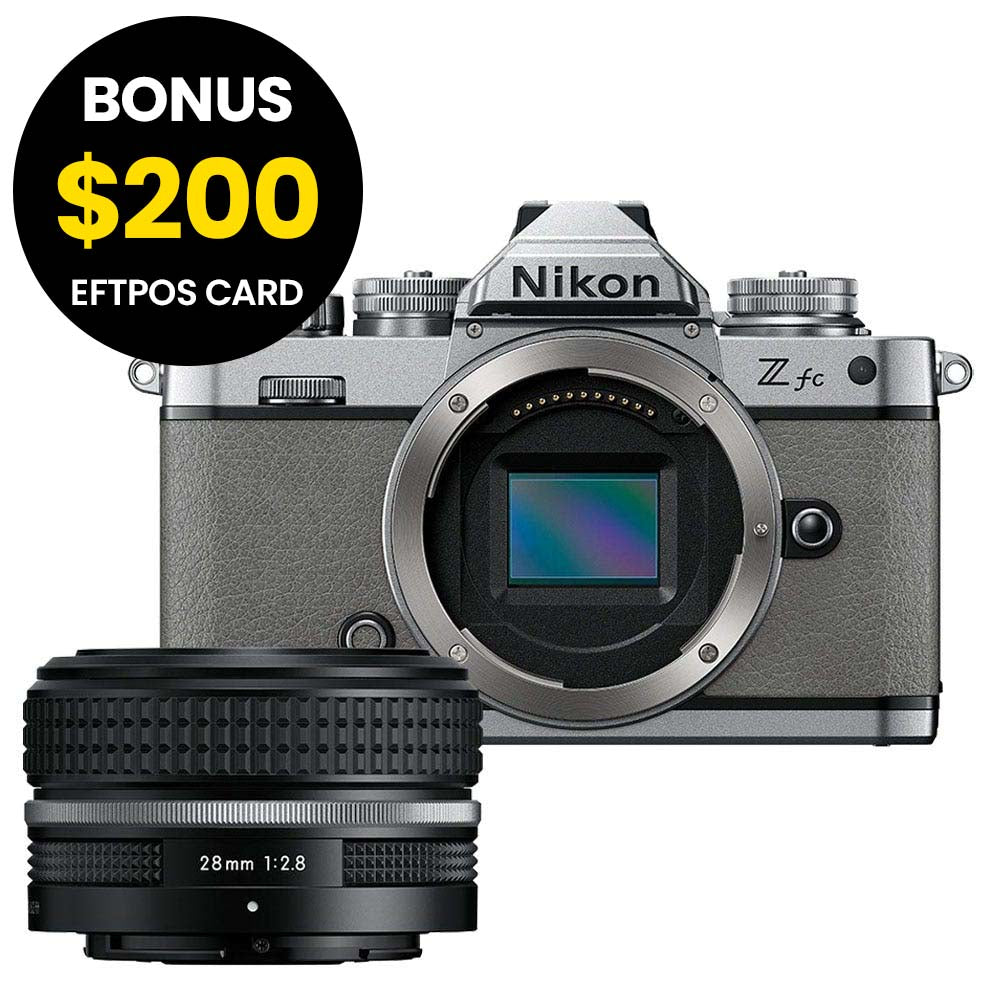 Nikon Z fc Body Natural Grey with Nikkor Z 28mm f/2.8 (SE)