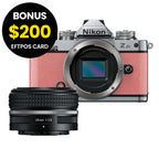 Nikon Z fc Body Coral Pink with Nikkor Z 28mm f/2.8 (SE)
