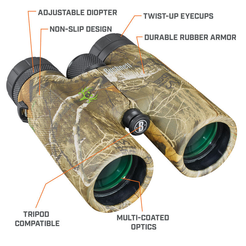 Bushnell 10X42mm BoneCollector Powerview Real Tree Binoculars