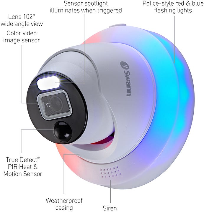 Swann Enforcer 4K UHD DVR Dome Security Camera