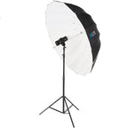 Xlite Deep Parabolic Black White Umbrella 165cm