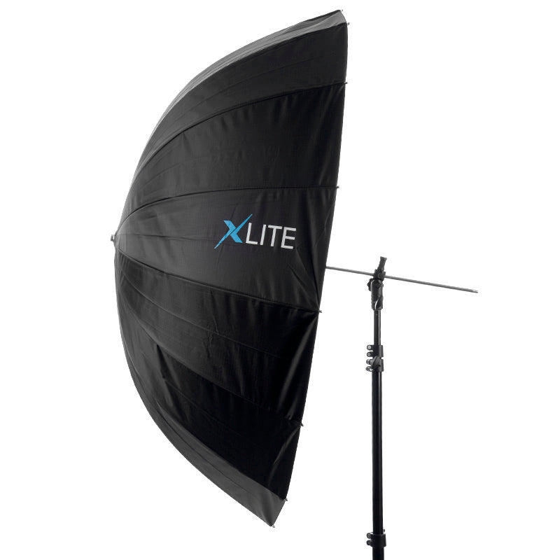Xlite Deep Parabolic Black / Silver Umbrella 105cm