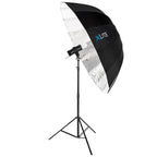 Xlite Deep Parabolic Black/Silver Umbrella 85cm