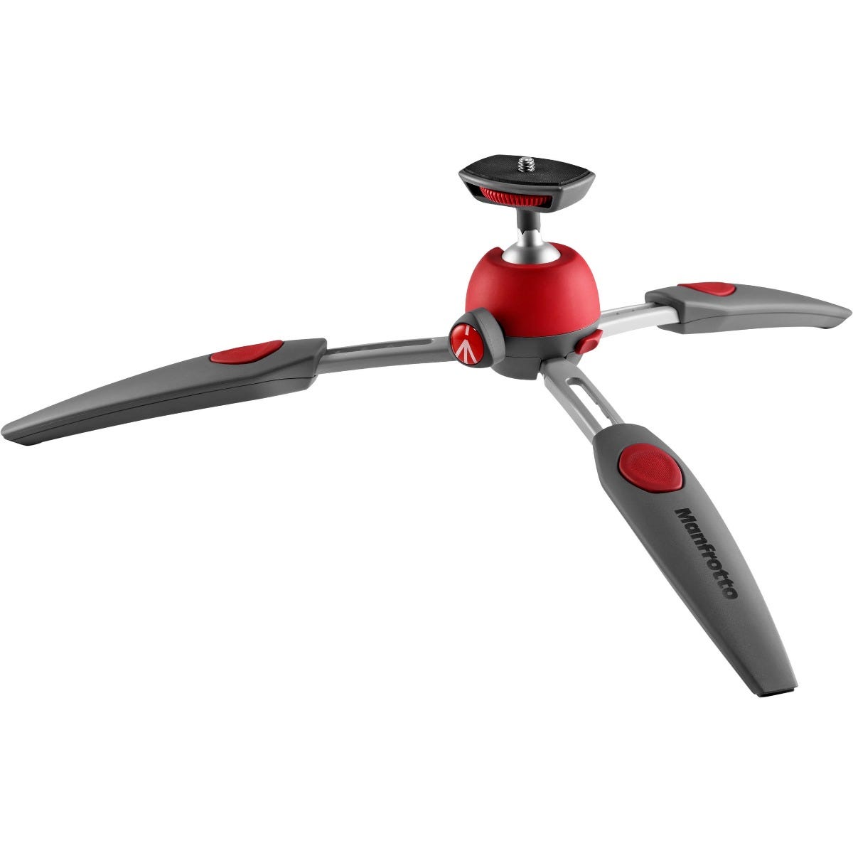 Manfrotto Tripod Mini Pixi EVO Red Ball Head 2 Section  (MTPIXIEVO-RD)