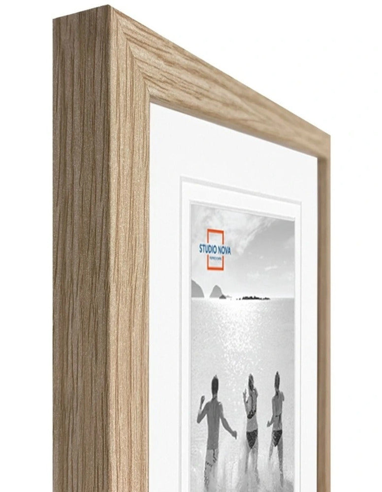 Gallery Wall Set - 9 Square Natural Oak Photo Frames