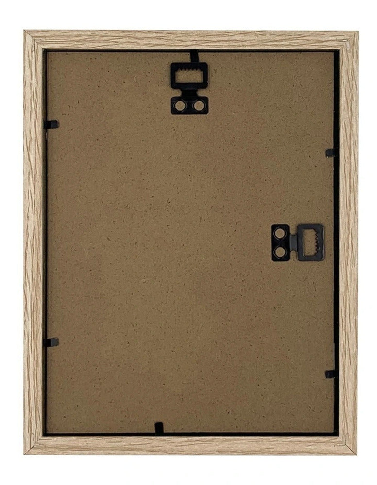 Gallery Wall Set - 9 Square Natural Oak Photo Frames