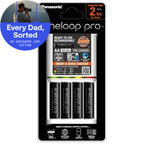 Panasonic Eneloop Quick Charger with 4x AA Pro Batteries