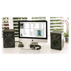 Audioengine A5+ Wireless Bookshelf Speakers with DS2 Speaker Stands (Black)