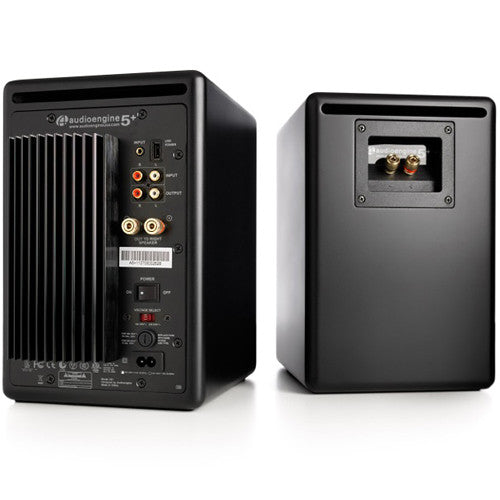 Audioengine A5+ Wireless Bookshelf Speakers with DS2 Speaker Stands (Black)