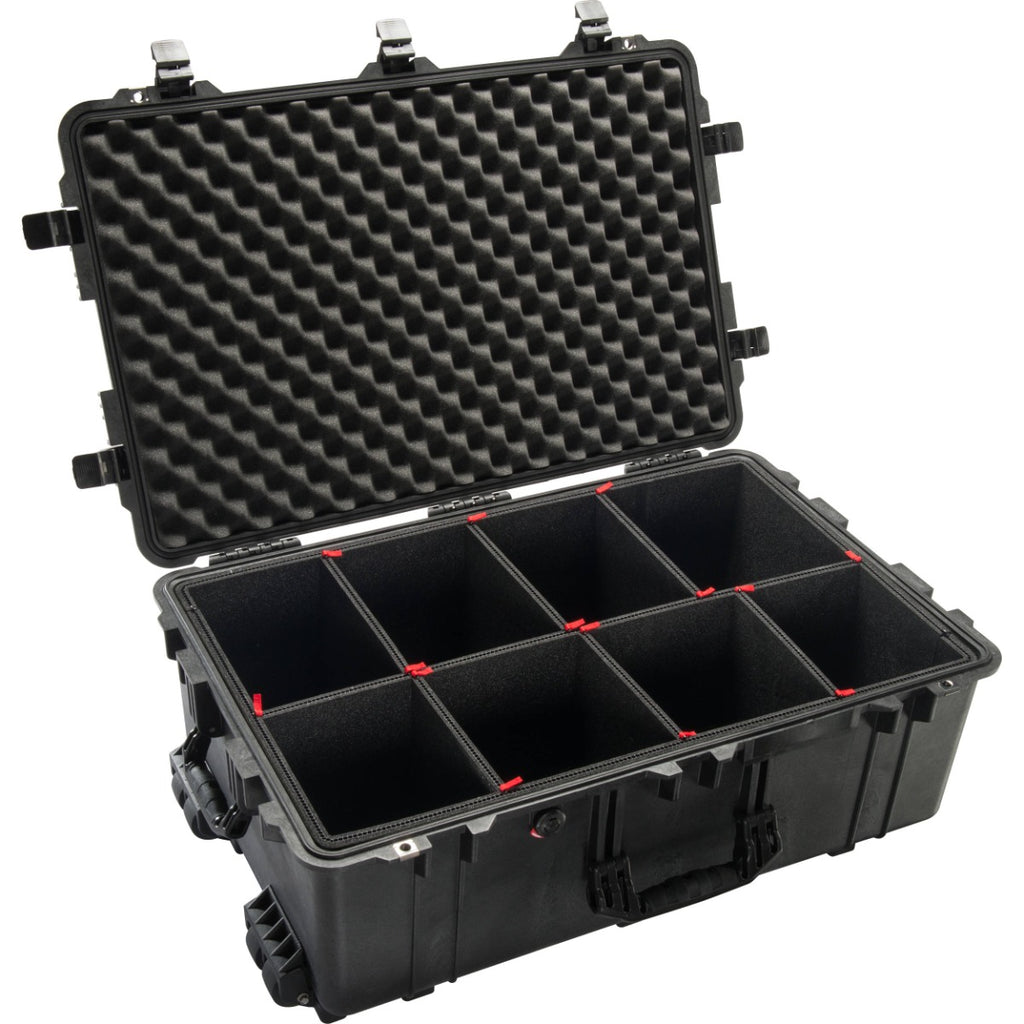 Pelican 1650 Case - Black with TrekPak Dividers