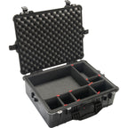 Pelican 1600 Case - Black with TrekPak Dividers