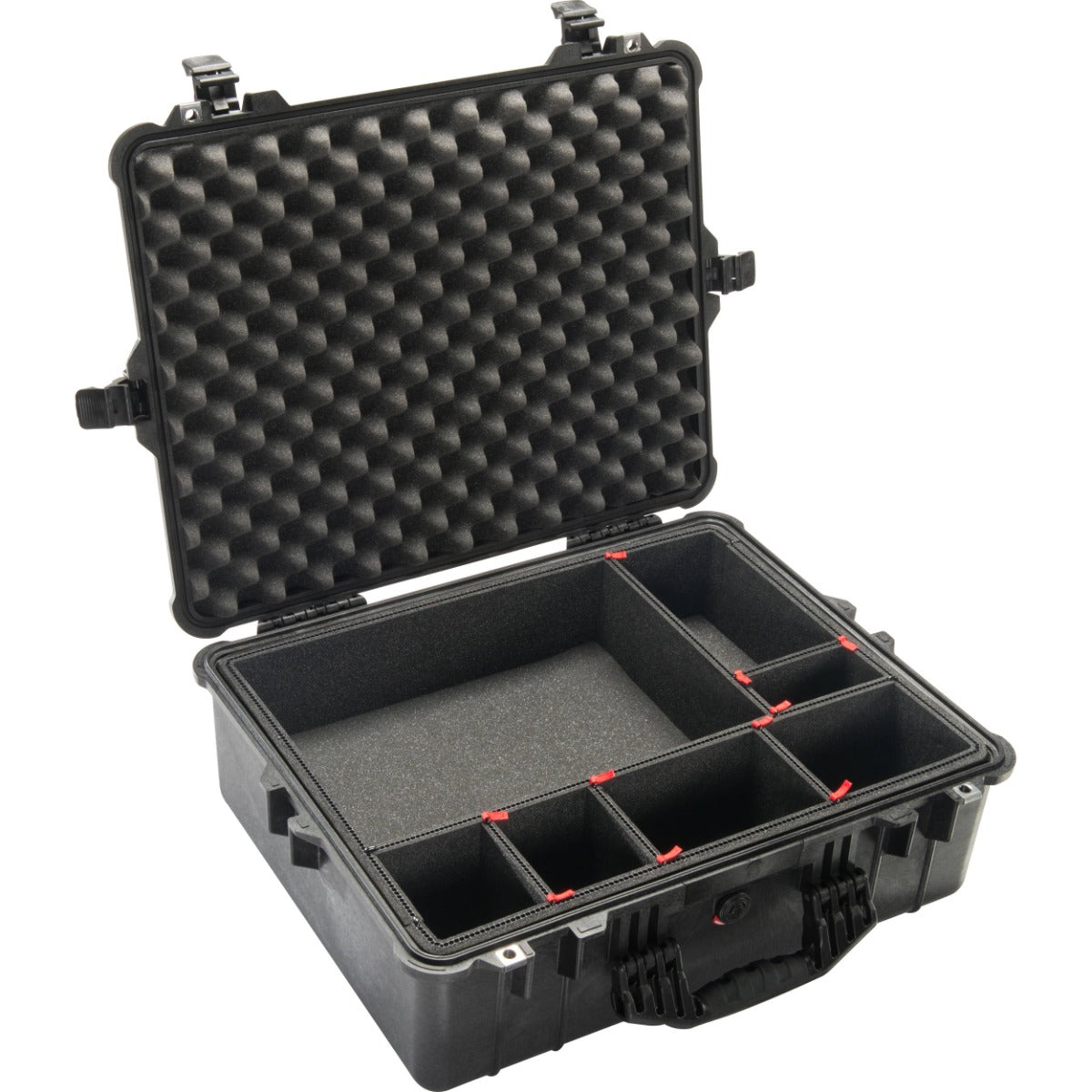 Pelican 1600 Case - Black with TrekPak Dividers