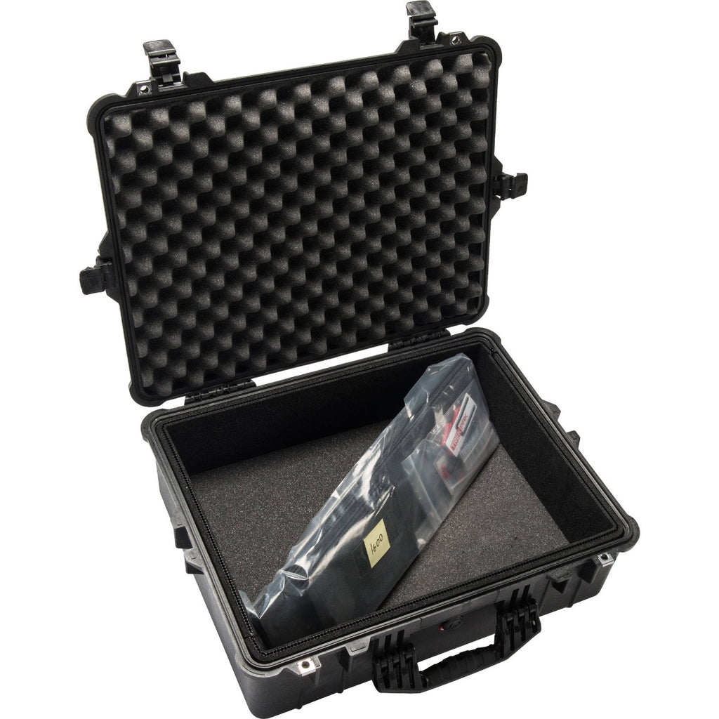 Pelican 1600 Case - Black with TrekPak Dividers