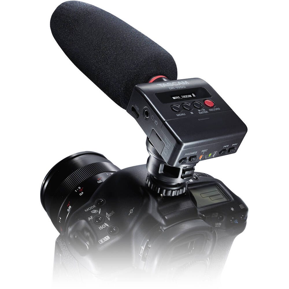 Tascam DR-10SG Camera-Mountable Audio Recorder with Shotgun