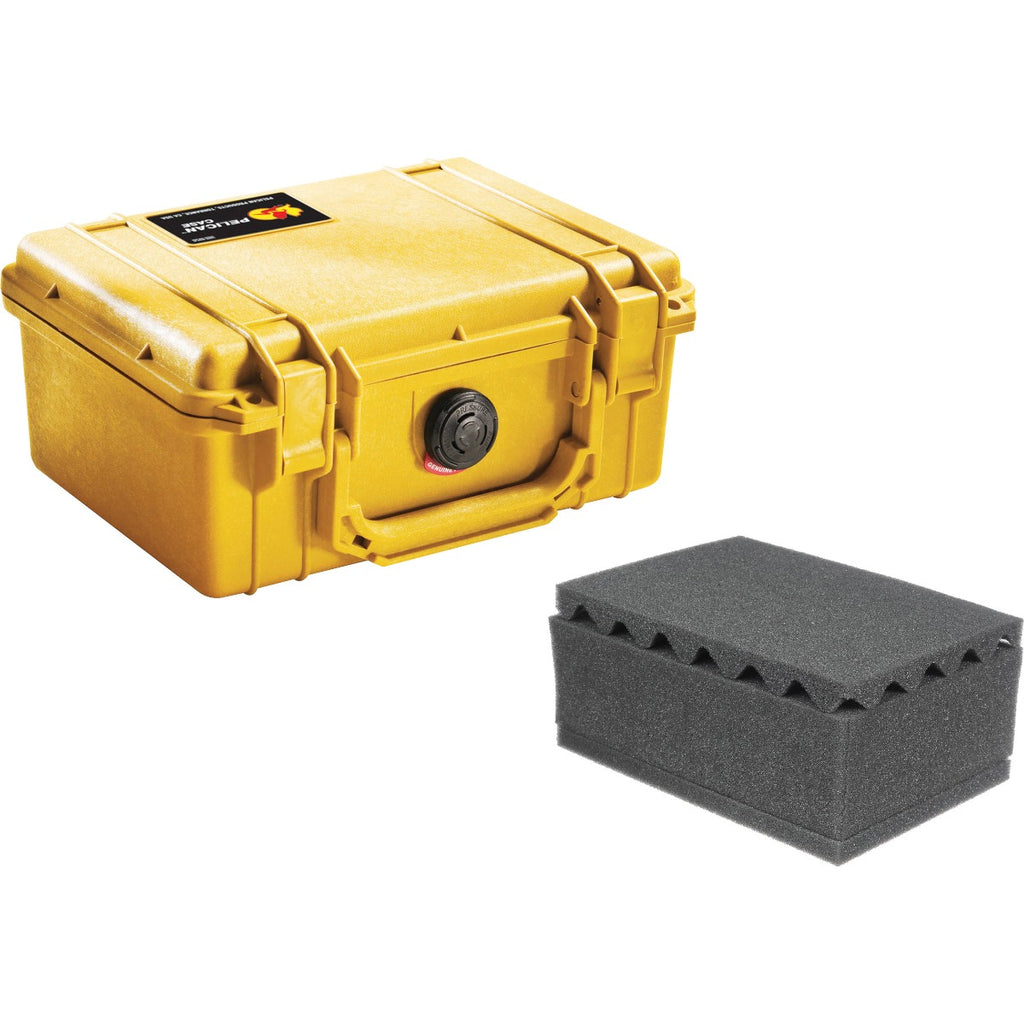Pelican 1150 Case with Foam - Yellow (1150Y)