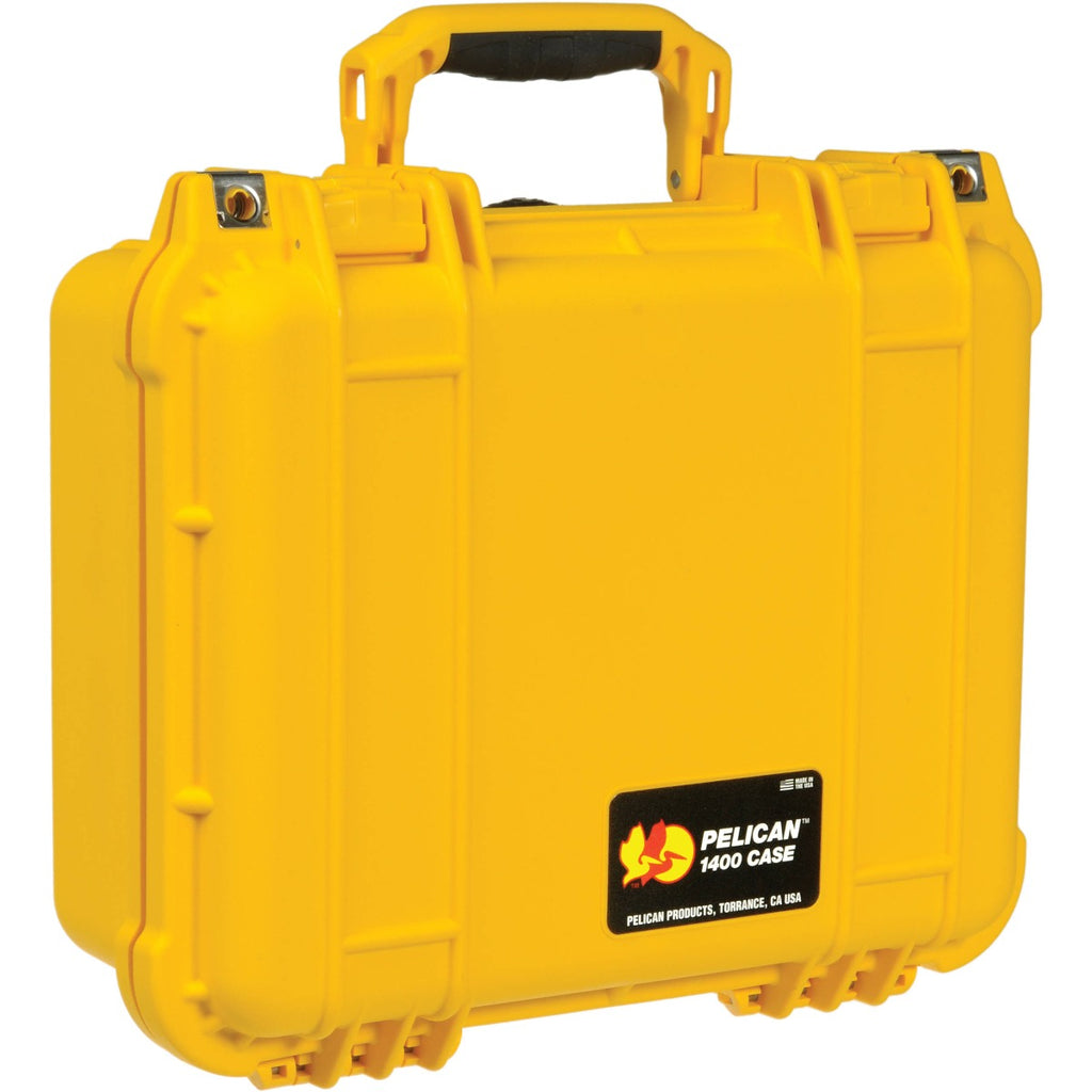 Pelican 1400 Case - Yellow with Foam